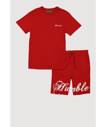 Boys Humble Graphic Tee and Sweatshorts Set