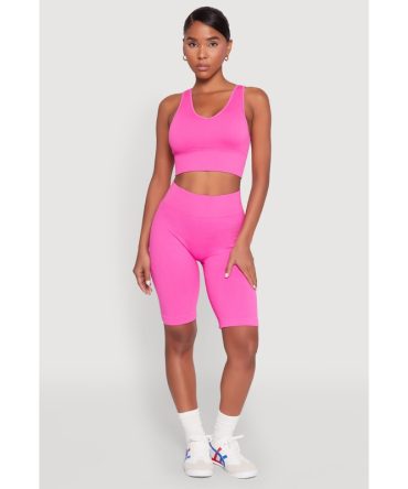 Seamless High Waisted Bike Shorts