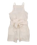 Girls Heart Cut Out Ribbed Knit T-Shirt