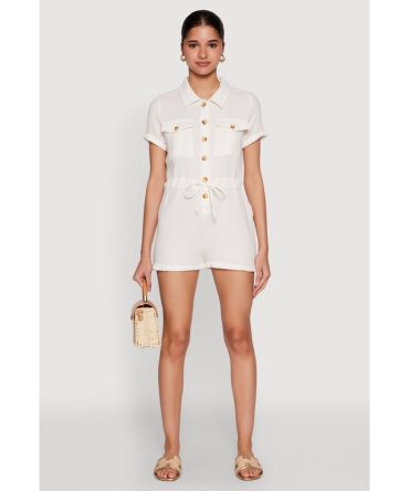 Almost Famous Gauze Knit Romper