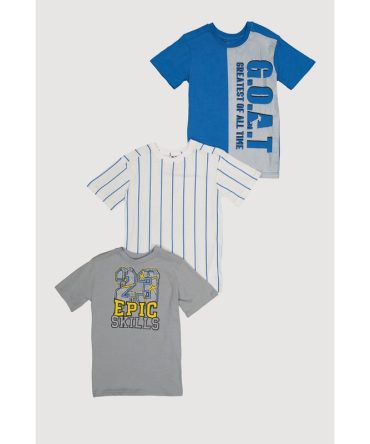 Boys 23 Epic Skills Graphic Tees 3 Pack