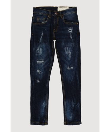 Boys Frayed and Distressed Jeans