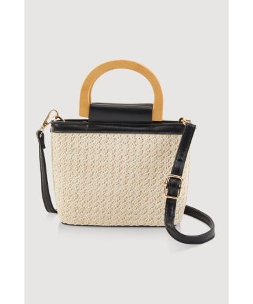 D Ring Straw Bag
