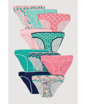 Girls Butterfly Print Panties 10 Pack