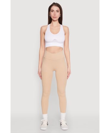 High Waist Cropped Pocket Leggings