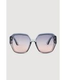 Stylish Metallic Ombre Lens Sunglasses