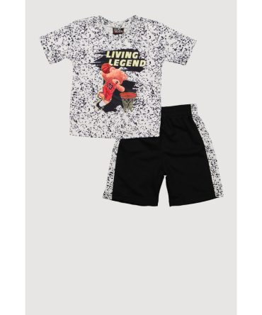 Toddler Boys Bear Living Legend Tee and Shorts