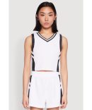 Varsity Stripe Graphic Print Pants