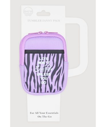 Zebra Graphic Print Tumbler Fanny Pack
