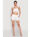 Almost Famous Smocked Waist Tiered Mini Skirt