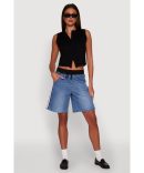 Almost Famous Plisse Cropped Tank Top