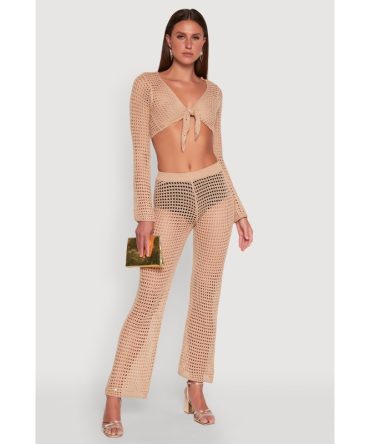 Crochet Straight Leg Pants