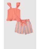 Toddler Girls Airy Utility Shirt Dress