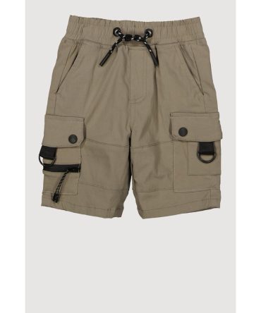 Little Boys Zip Cargo Pocket Shorts