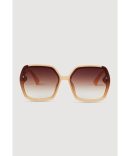Stylish Metallic Ombre Lens Sunglasses
