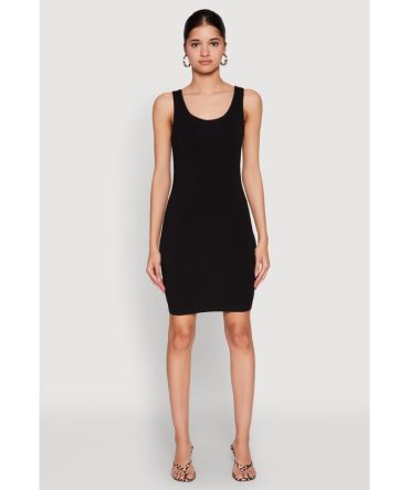 Scoop Neck Mini Tank Dress