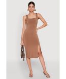 Striped Button Detail Tie Waist Shirt Dress