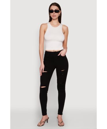 WAX Ripped Skinny Jeans