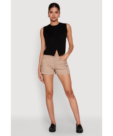 WAX Twill Cargo Pocket Shorts