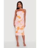 Airy Tropical Floral Empire Waist Dress