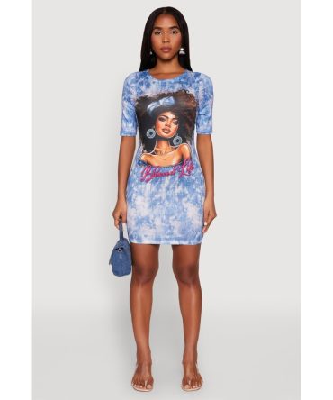 Blessed Life Graphic T Shirt Dress