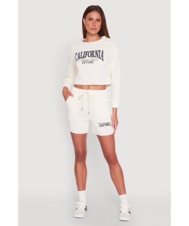 California Embroidered Sweatshorts