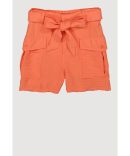 Girls Trendy Floral Print Peasant Top and Cargo Shorts