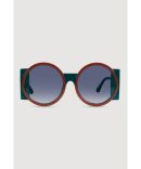 Stylish Metallic Ombre Lens Sunglasses