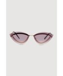 Stylish Metallic Ombre Lens Sunglasses