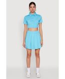 Cargo Denim Mini Skirt