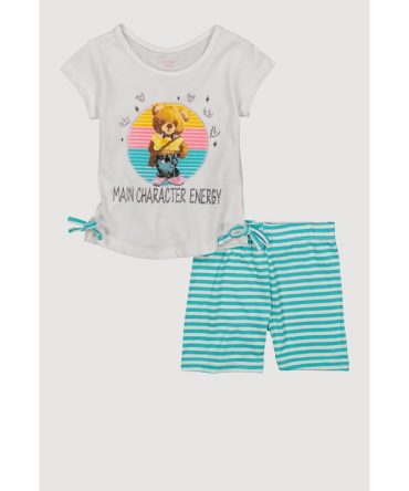 Toddler Girls Main Character Energy Tee and Shorts