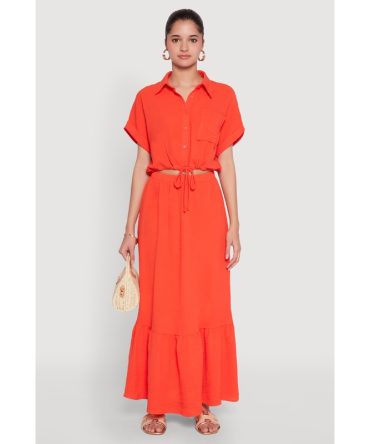 Airy High Waisted Tiered Skirt