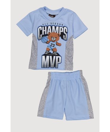 Baby Boys 0-9M All Season Champs Tee and Shorts