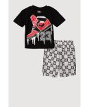 Baby Boys 12-24M Here Comes Teddy Graphic Hoodie and Shorts