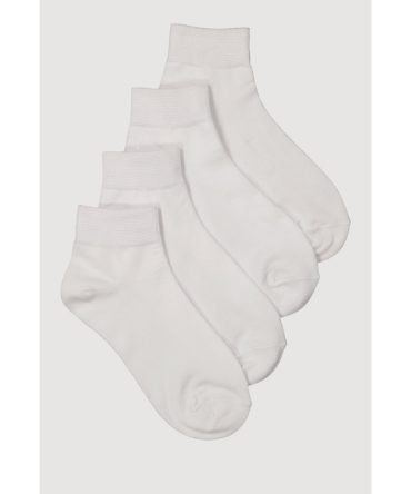 Basic Quarter Socks 4 Pack Size 6-11