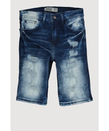 Boys Whiskered Distressed Shorts