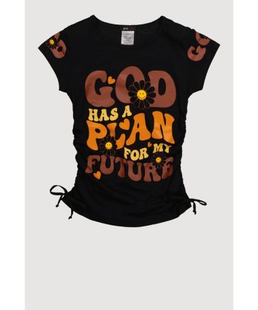 Girls God Has A Plan Graphic T-Shirt