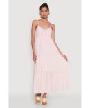 Gauze Knit Hooded Tank Dress