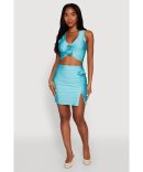 Trendy High Waisted Mini Pleated Skirt