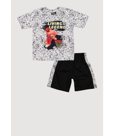 Baby Boys 12-24M Living Legend Bear Tee and Shorts
