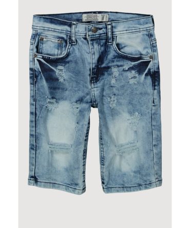 Boys Denim Distressed Shorts