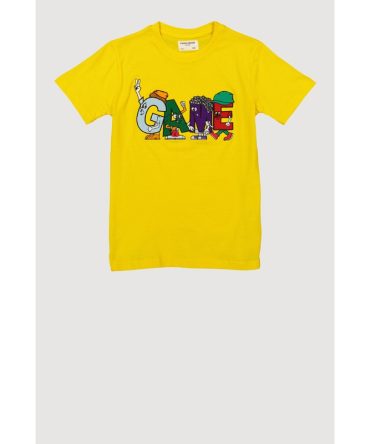 Boys Game Embroidered Graphic Tee