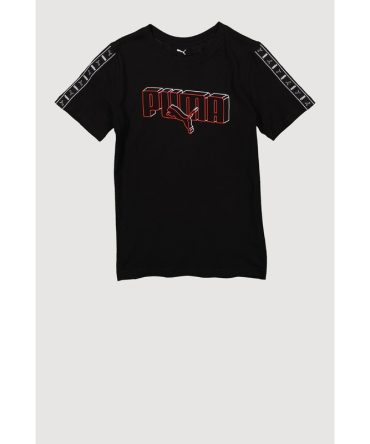 Boys Puma Logo Graphic Print Tee