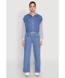 Crepe Knit Paper Bag Waist Belted Dress Pants
