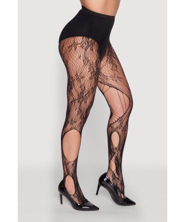 Distressed Fishnet Tights