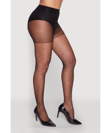 High Waisted Swiss Dot Tights