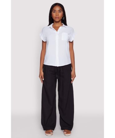 Linen High Waisted Pants