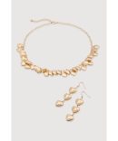 Metallic Wide Hoop Earrings