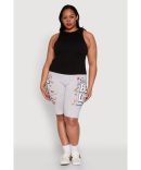 Almost Famous Raw Hem Pleated Skort