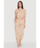 Daisy Solid Crew Neck Maxi Dress